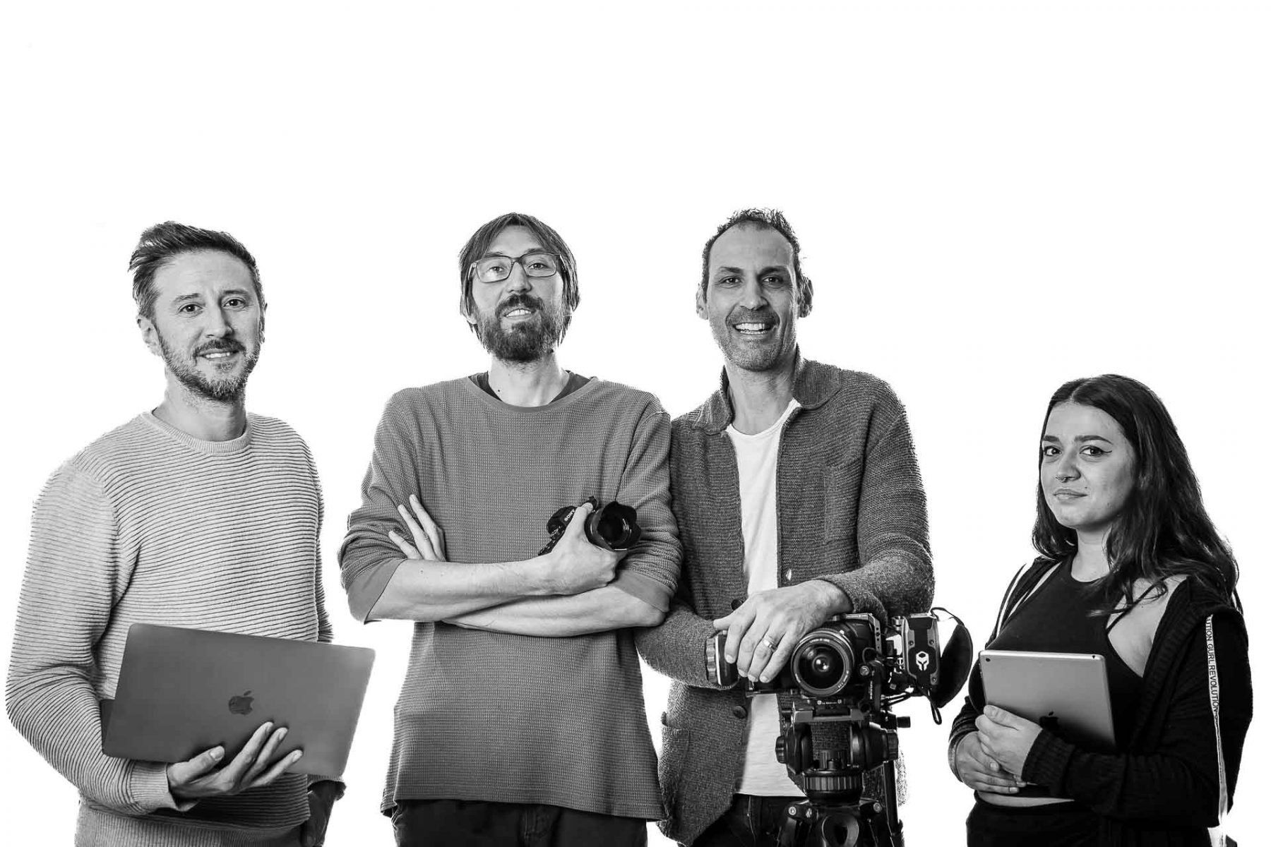 La squadra di Impronta Creativa in studio