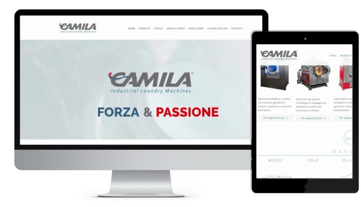 Il sito su computer e tablet